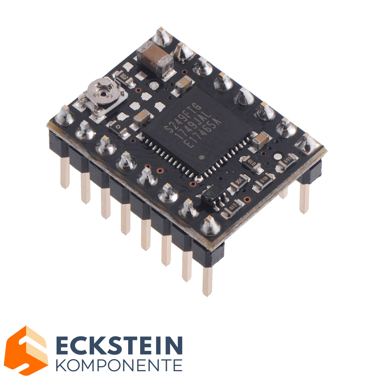Pololu TB67S249FTG Kompakt Stepmotor Driver med Header Pins, solideret 3097