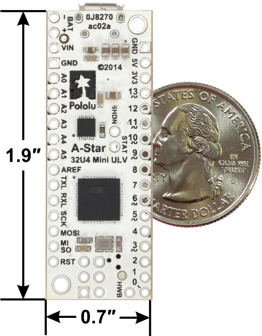 Pololu A-Star 32U4 Mini ULV 3102