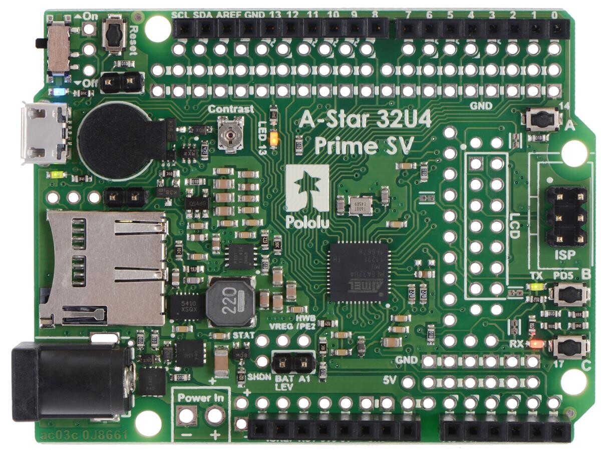Pololu A-Star 32U4 Prime SV microSD 3114