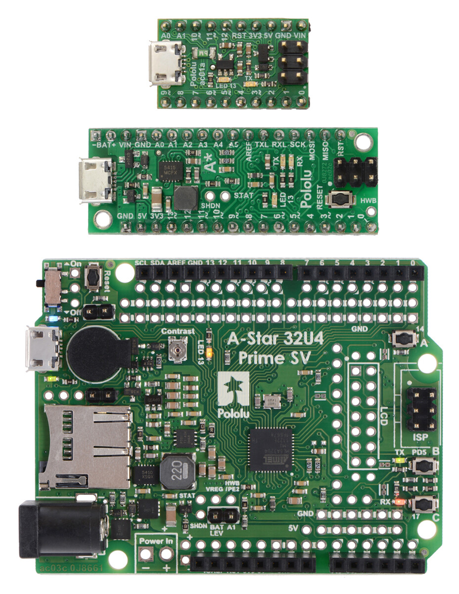 Pololu A-Star 32U4 Prime SV microSD 3114