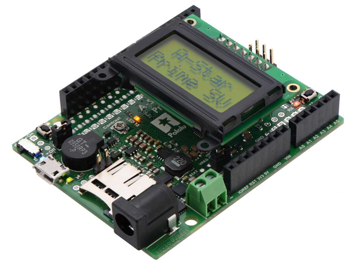 Pololu A-Star 32U4 Prime SV microSD med LCD 3115