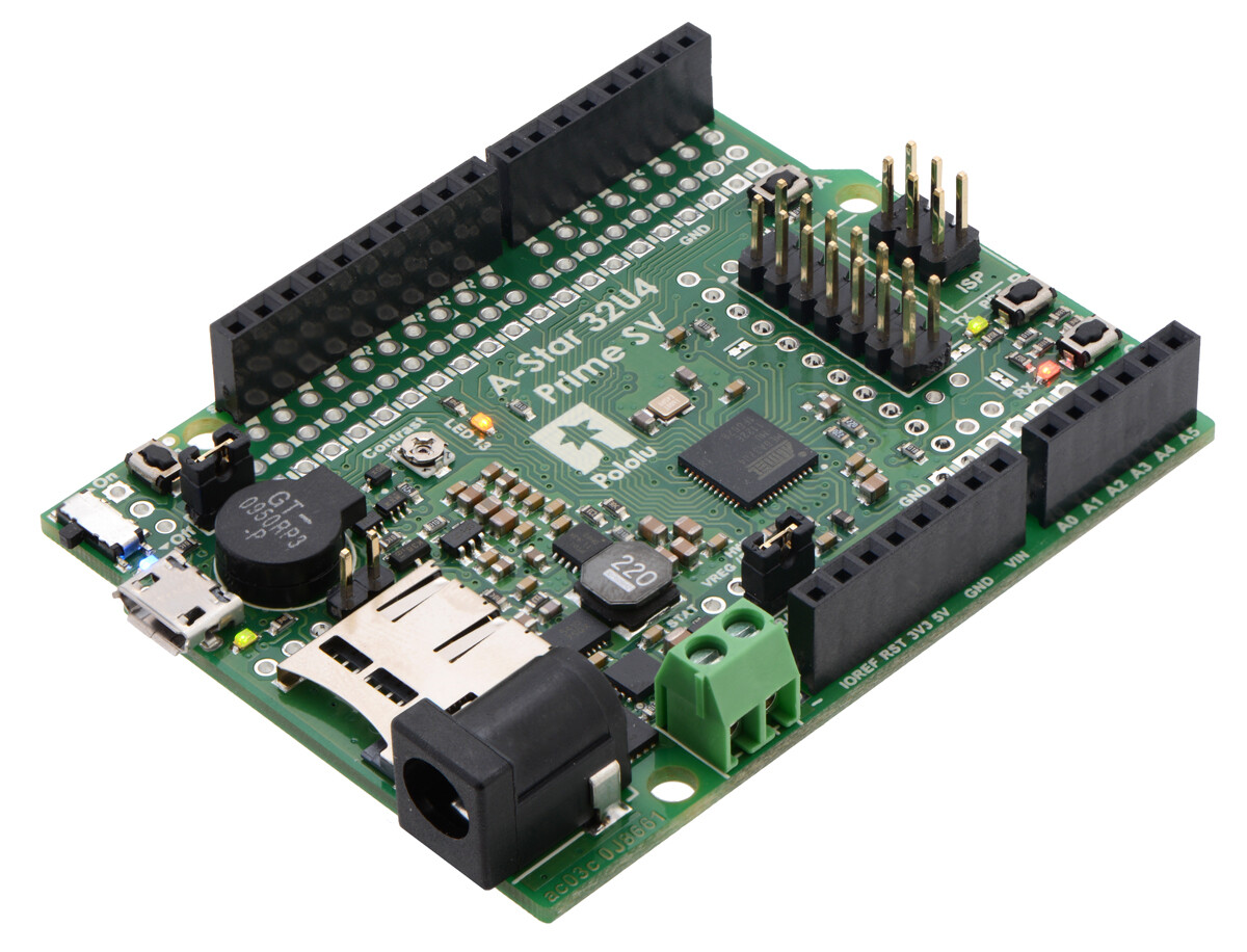 Pololu A-Star 32U4 Prime SV microSD med LCD 3115