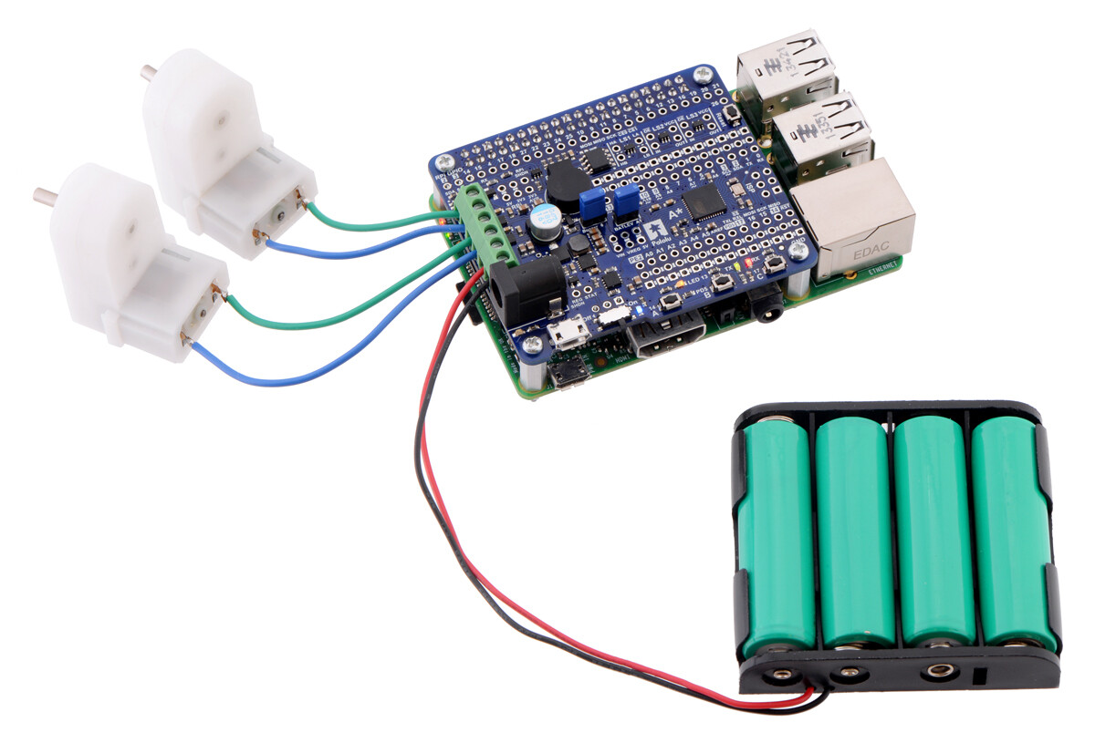 Pololu A-Star 32U4 Robot Controller LV med Raspberry Pi bro (Kun SMT-komponenter) 3116