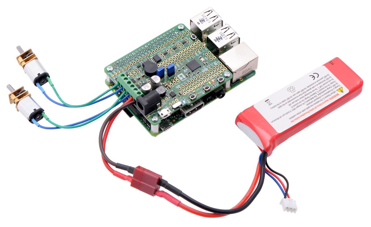 Pololu A-Star 32U4 Robot Controller SV med Raspberry Pi bro (Kun SMT-komponenter) 3118