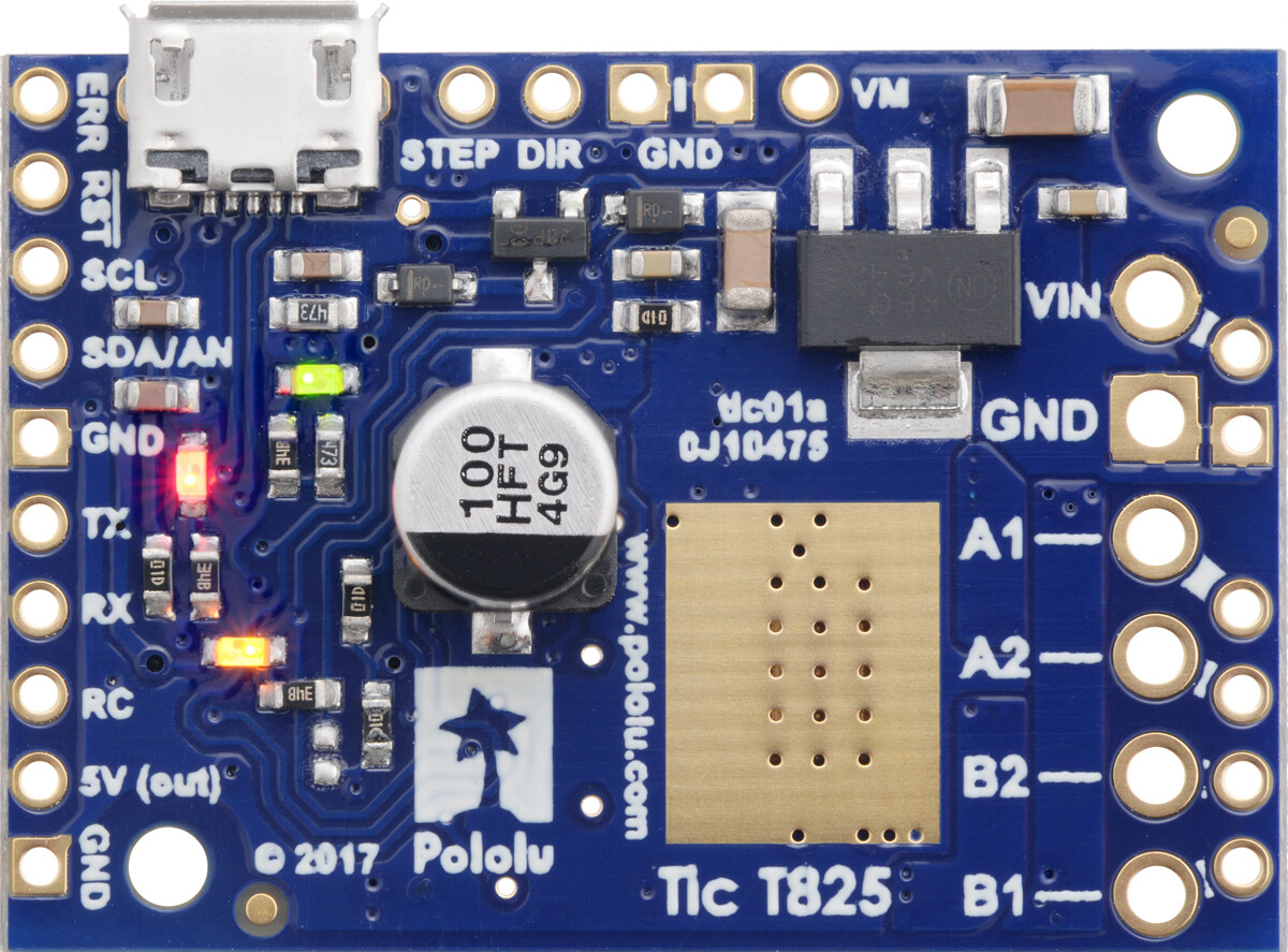 Pololu Tic T825 USB Multi-Interface Steppermotorcontroller 3131