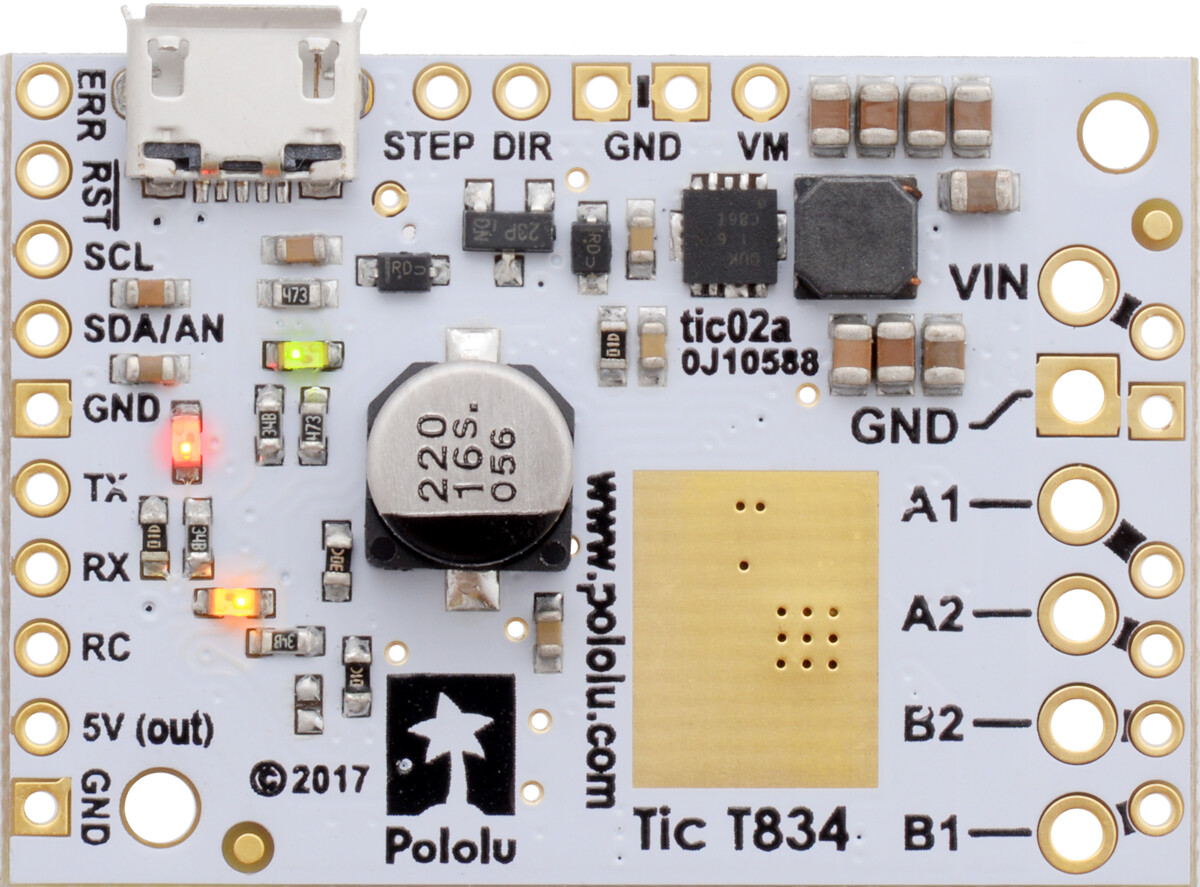 Pololu Tic T834 USB Multi-Interface Steppermotorcontroller 3133