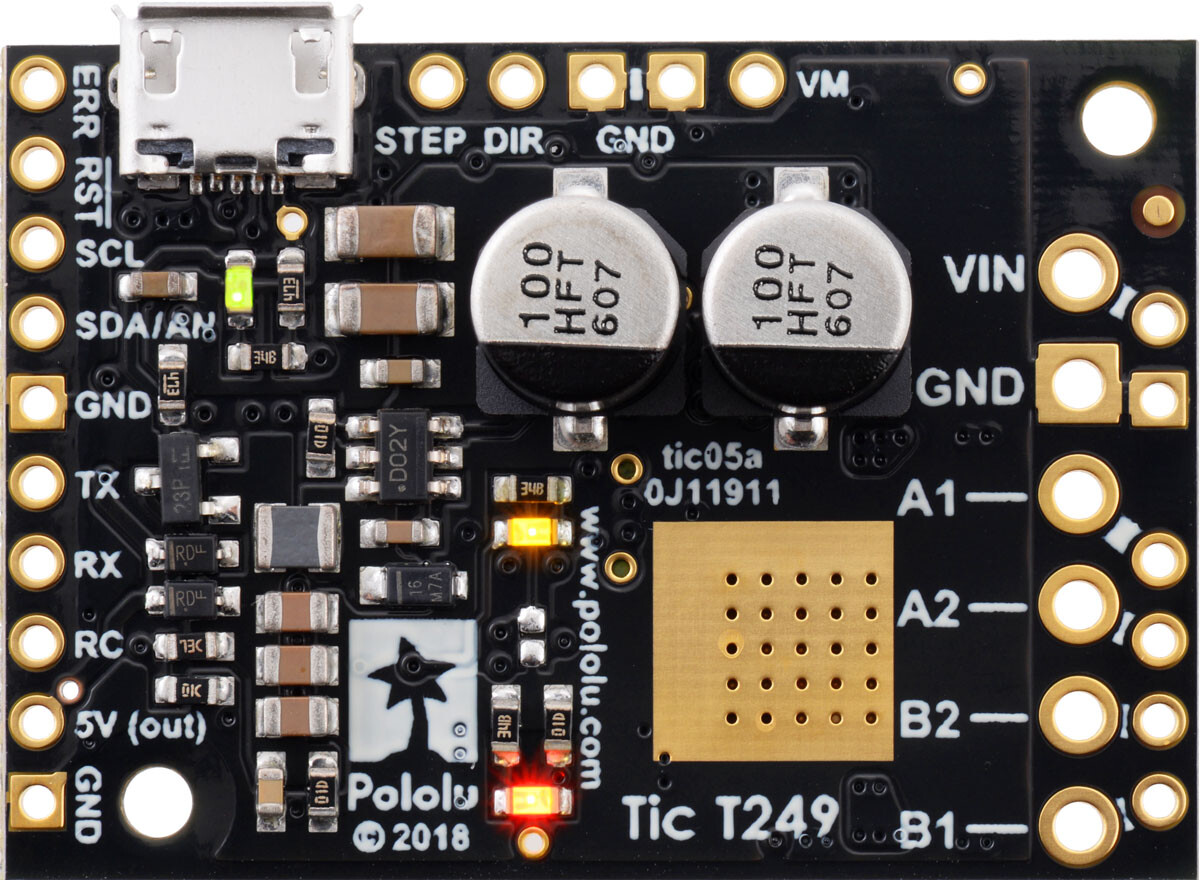 Pololu Tic T249 USB Multi-Interface Steppermotorcontroller 3139