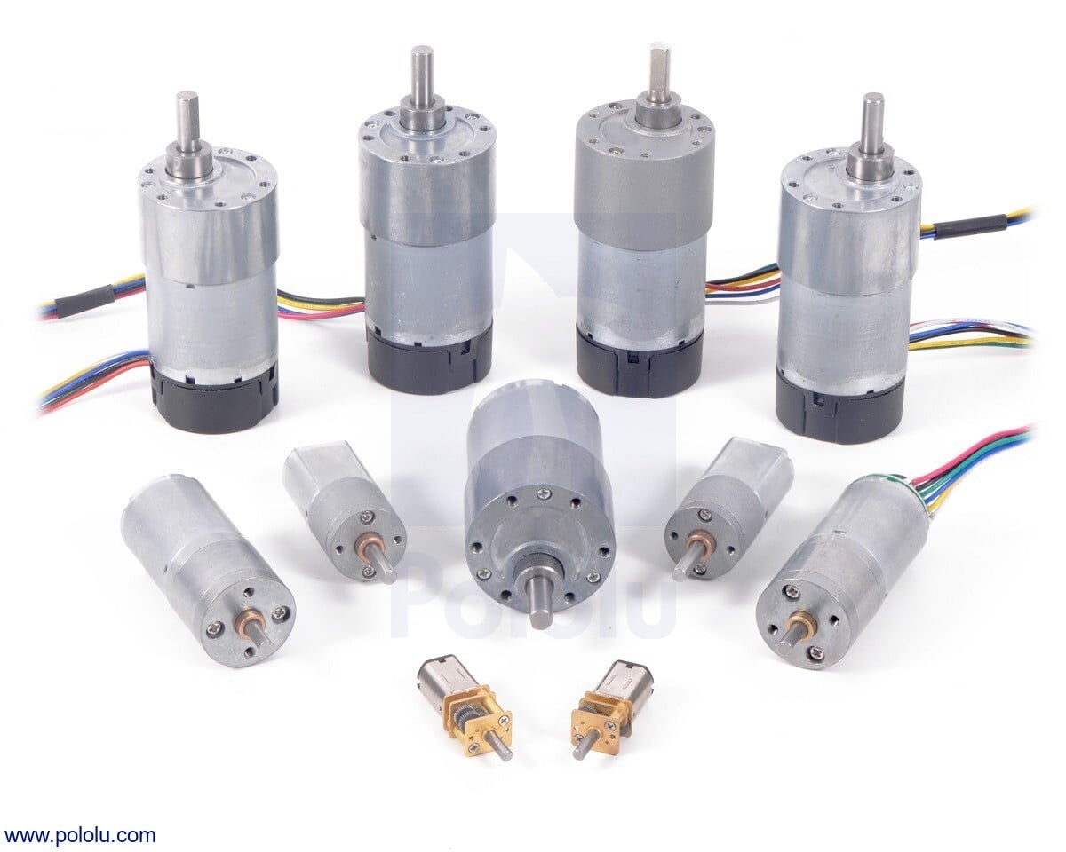 Pololu 34:1 Metal Gear Motor 25x52 L mm LP 12V børstet DC-motor 3252