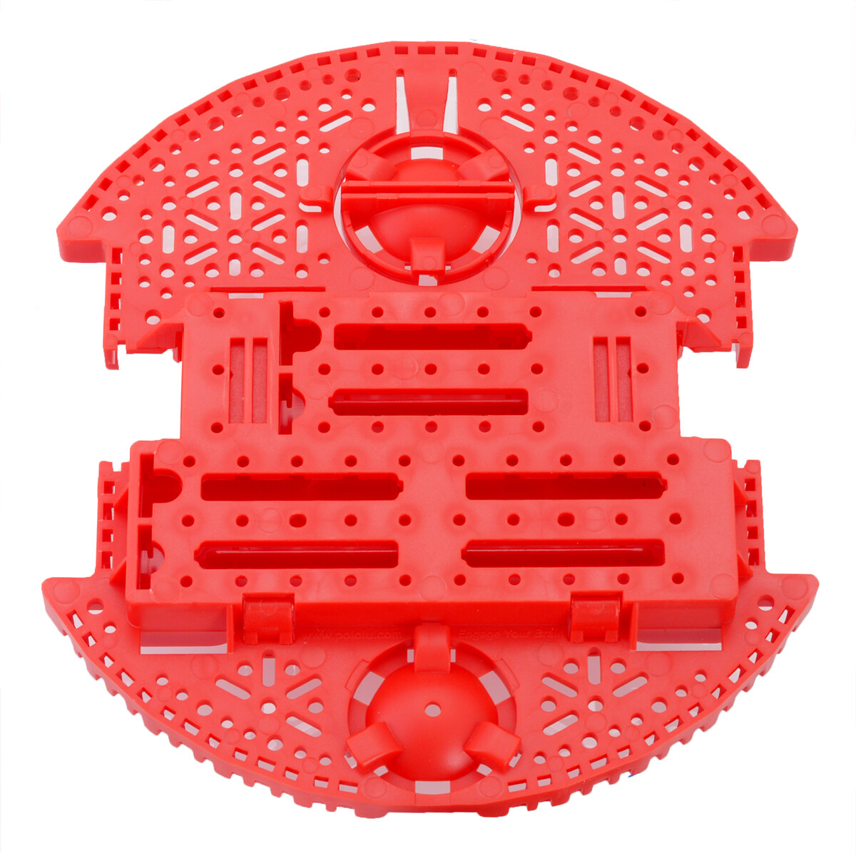Pololu Romi Chassis Base Plate - Rød 3512