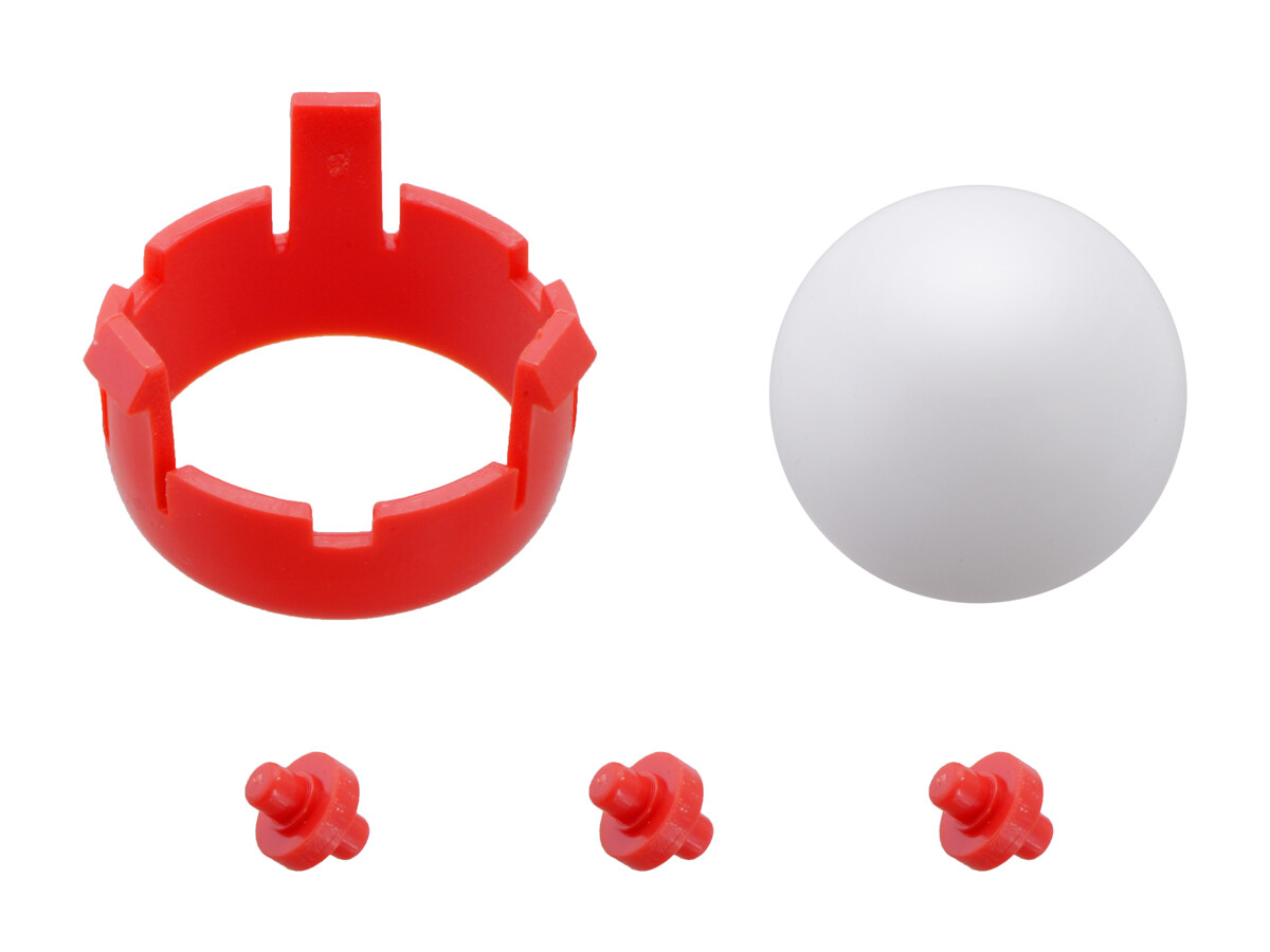Pololu Romi Chassis Ball Caster Kit - Rød 3532