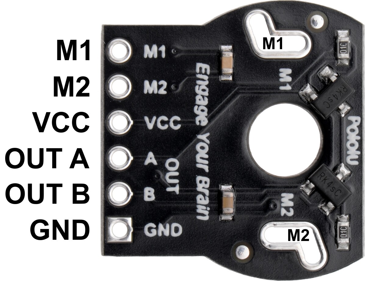 Pololu Romi Encoder-par, 12 CPR, 3.5-18V