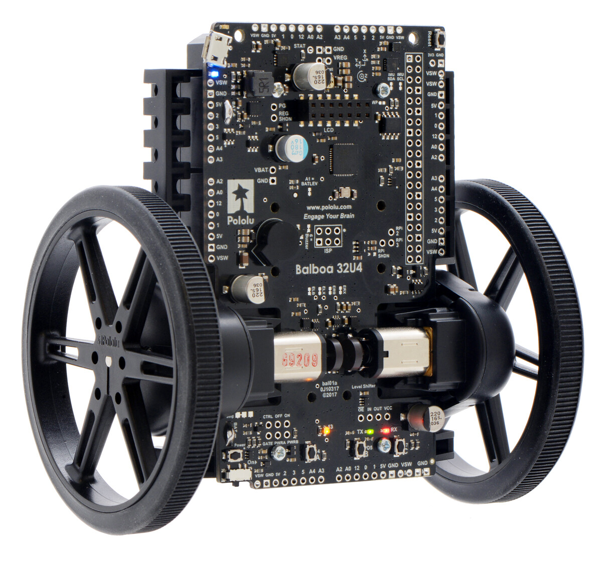 Pololu Balboa 32U4 Balancing Robot Kit uden motorer eller hjul 3575