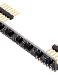Pololu 8-Kanal QTRX Sensor Array til Romi/TI-RSLK MAX (Gennemstik med loddet). 3672