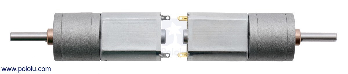 Pololu 100:1 Metal Gearmotor 20x44L mm 6V lang levetid CB 140RPM 3704