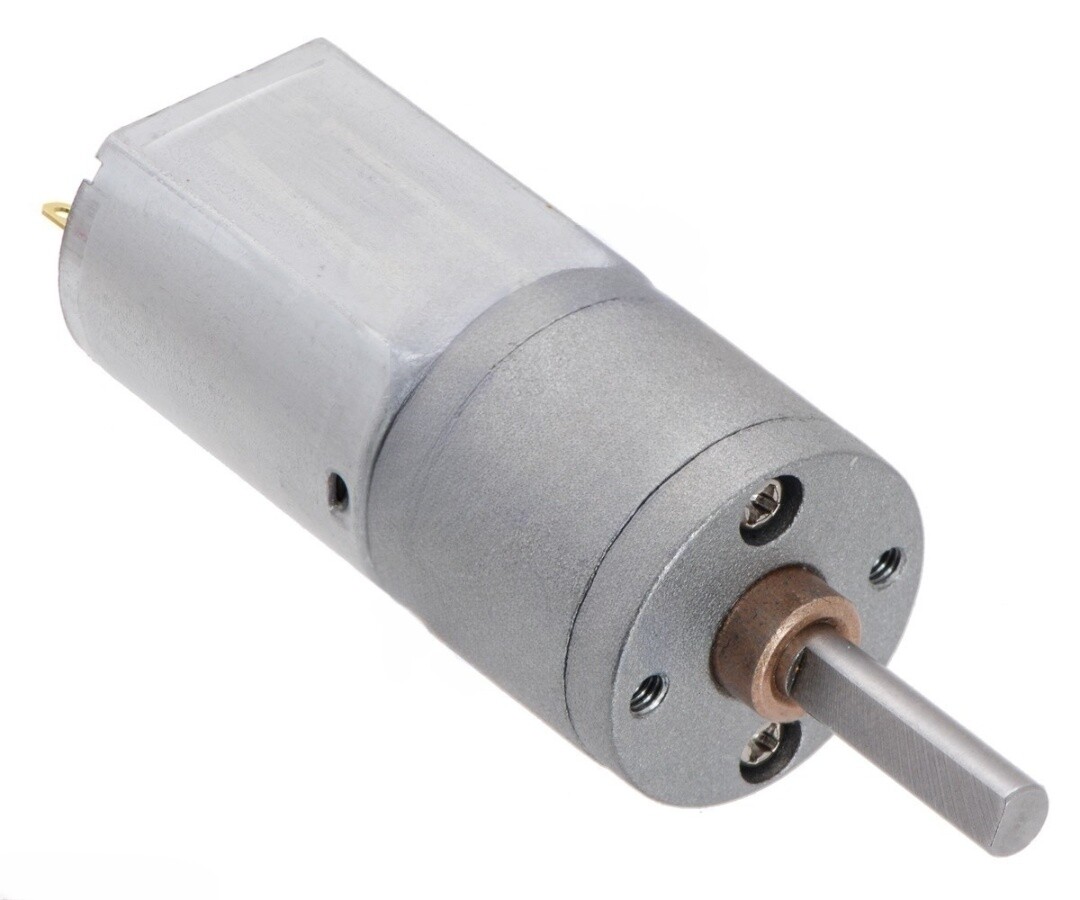 Pololu 100:1 Metal Gearmotor 20x44L mm 6V CB med forlænget motorstang 3716