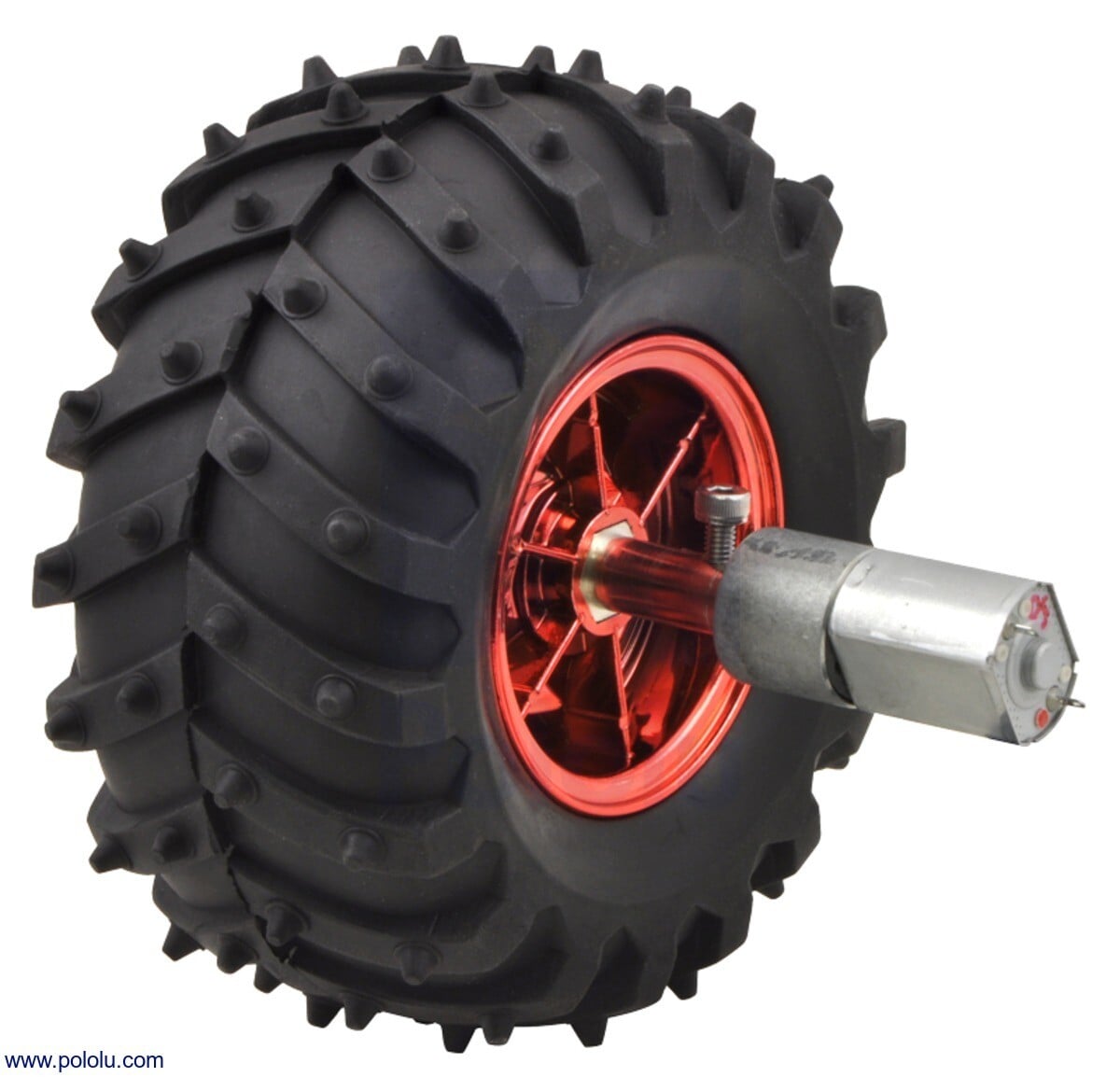 Pololu 100:1 Metal Gearmotor 20x44L mm 6V CB med forlænget motorstang 3716