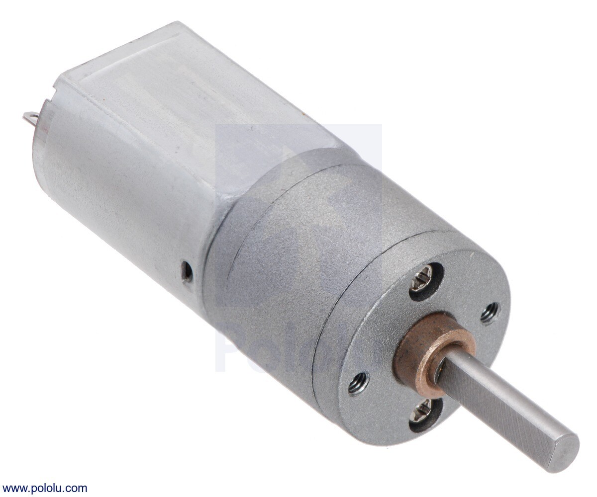 Pololu 125:1 Metal Gearmotor 20x44L mm 6V CB med forlængede motorstang 3717