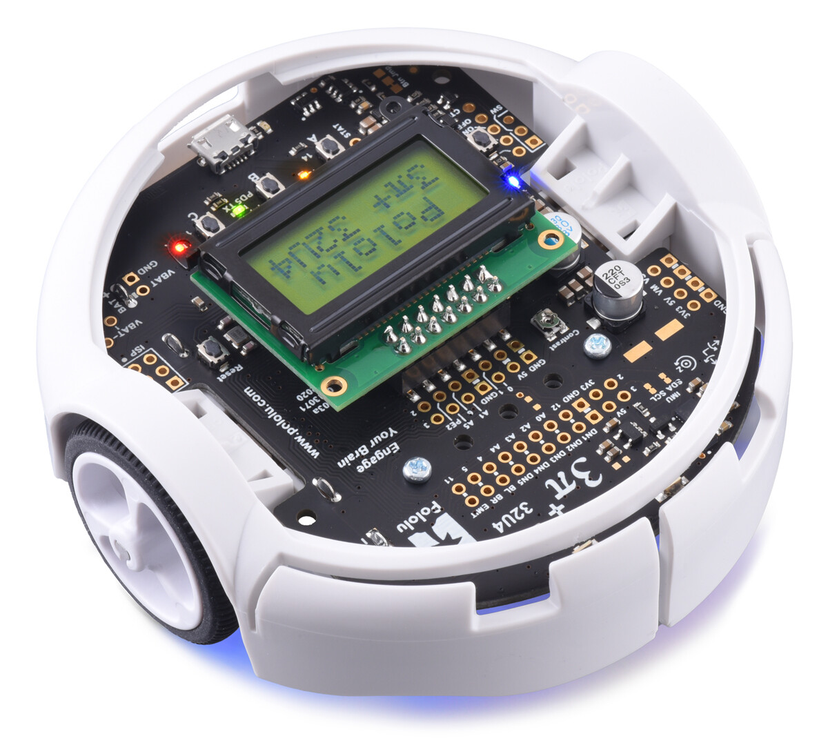 Pololu 3pi+ 32U4 Robot - Hyper Edition (15:1 HPCB Motorer), Samlet 3736