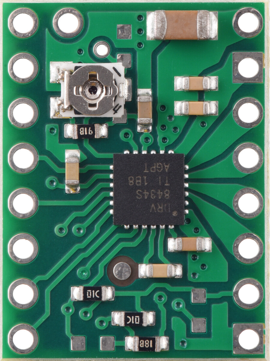 Pololu DRV8434S SPI Stepmotor-driver Carrier Potentiometer for Maksimal Strømstyrke 3766