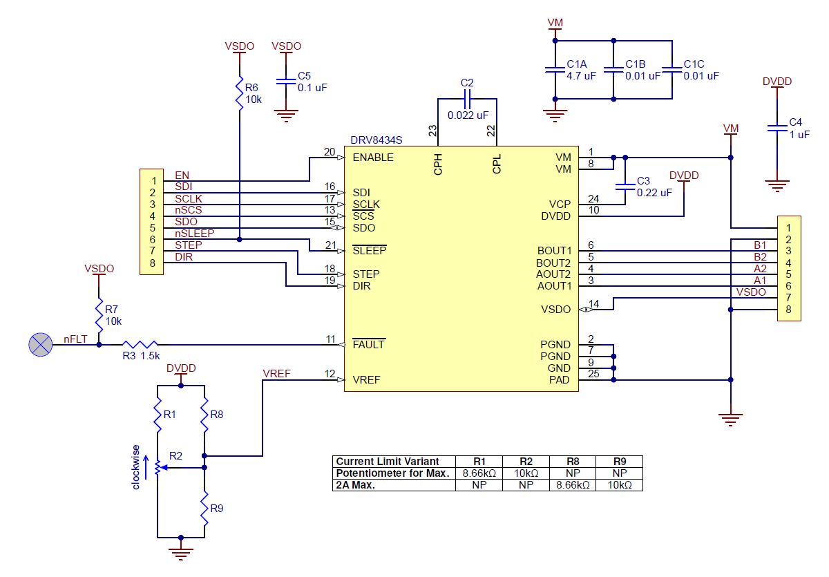 Pololu DRV8434S SPI Stepmotor-driver, 2A maks. strømudgang, 3768