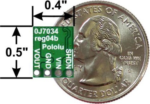 Pololu 3,3 V, 600 mA Step-Down Voltage Regulator D36V6F3 Spændingsregulator 3791