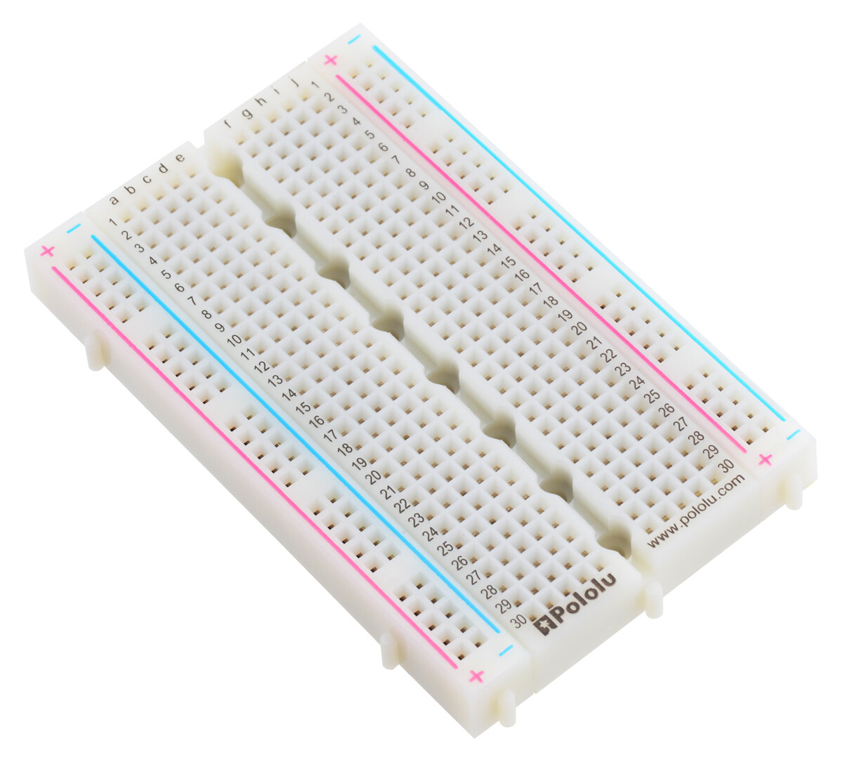 Pololu 400-Punkt breadboard med monteringshuller 4000