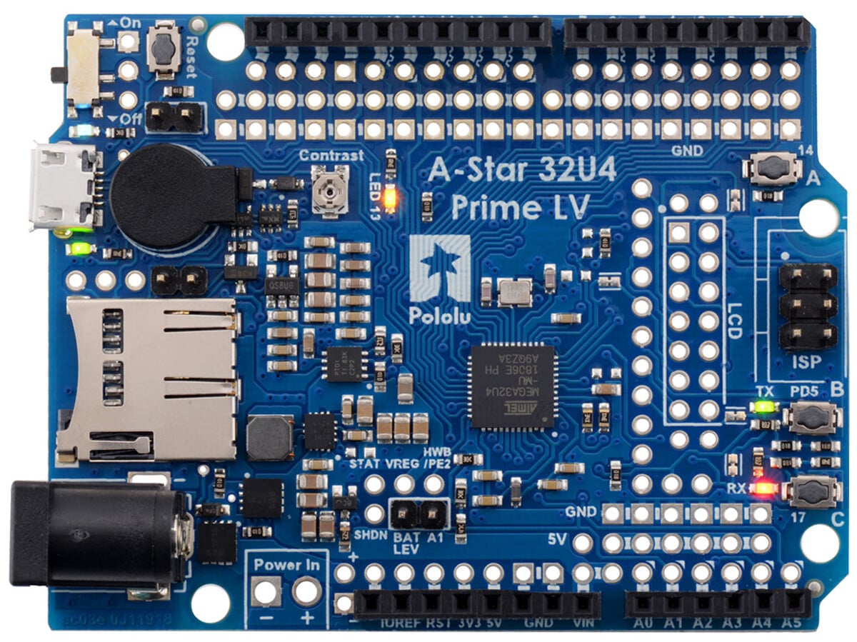 Pololu A-Star 32U4 Prime LV microSD 4008