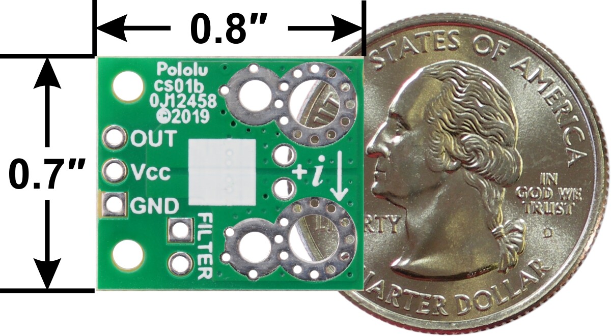 Pololu ACHS-7124 Strømsensor Carrier -40A til +40A 4033
