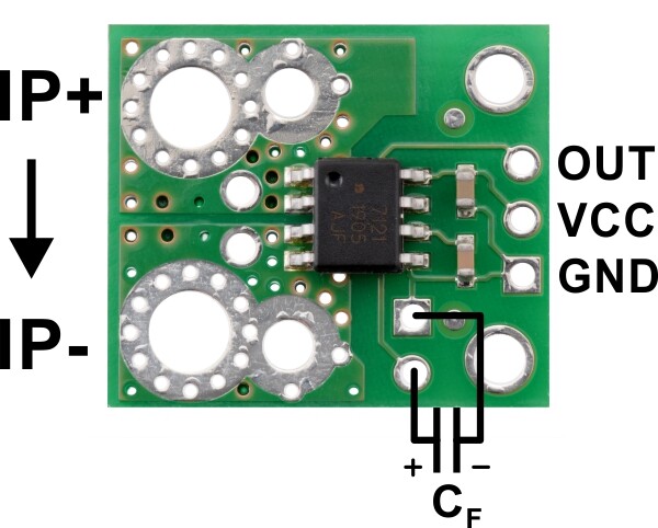 Pololu ACHS-7124 Strømsensor Carrier -40A til +40A 4033