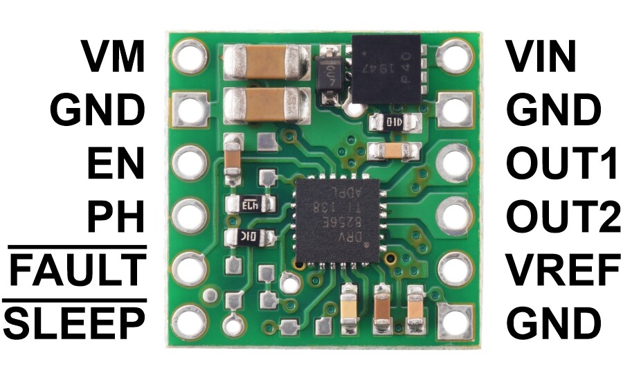 Pololu DRV8256E Enkel børstemotor driver carrier 4038
