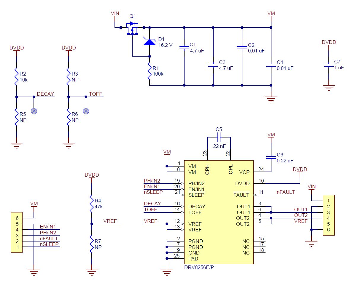 Pololu DRV8256E Enkel børstemotor driver carrier 4038