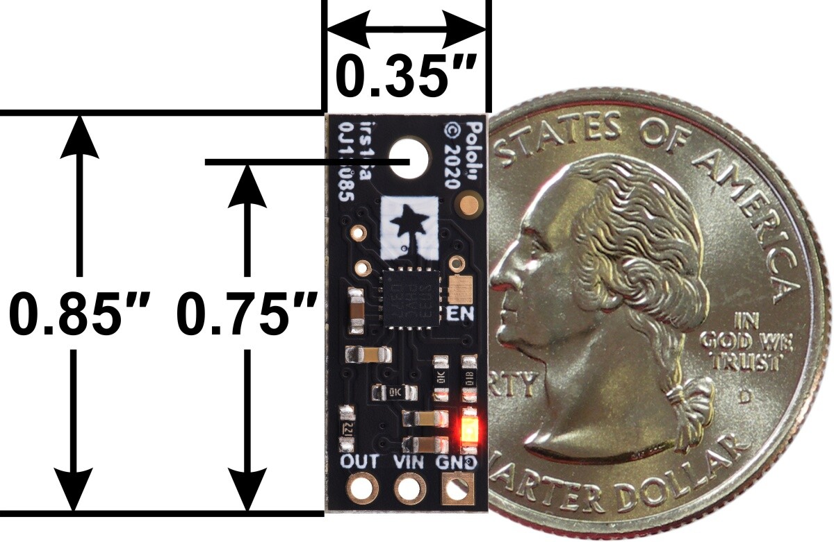 Pololu Digital Distance Sensor 10cm, Indgangsspændingsområde 3.0 V til 5.5 V 4052