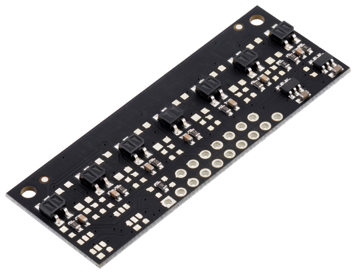 Pololu QTR-MD-07RC Refleksensor Array: 7-kanaler, 8 mm pitch, RC output 4147
