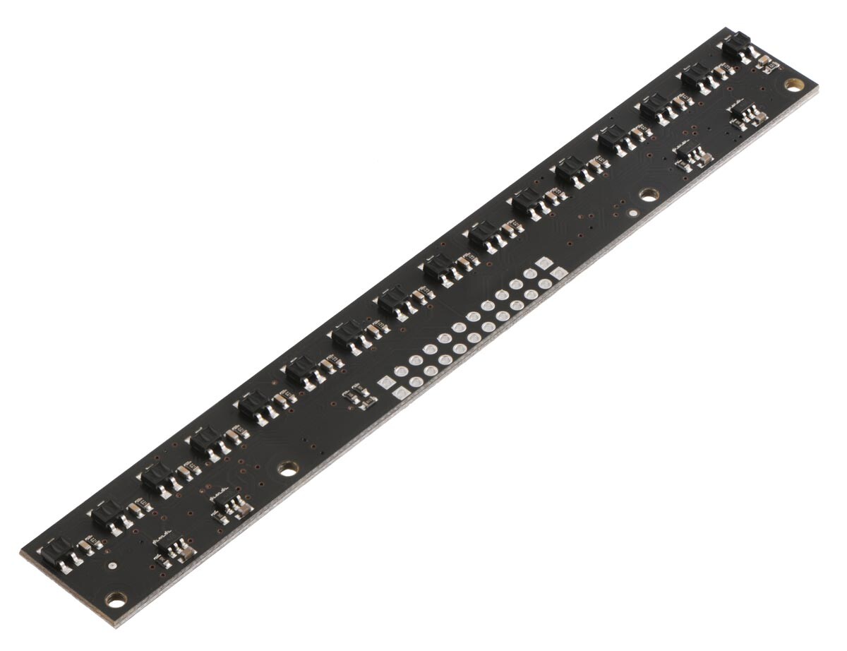 Pololu QTR-MD-16RC Reflektor-sensor array: 16 kanaler, 8 mm mellemrum, RC output 4156
