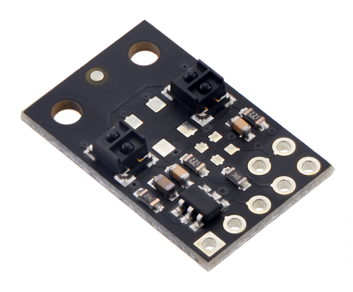 Pololu QTRX-MD-02RC Refleksensorarray: 2-kanal, 8 mm pitch, RC output, lav strøm 4342