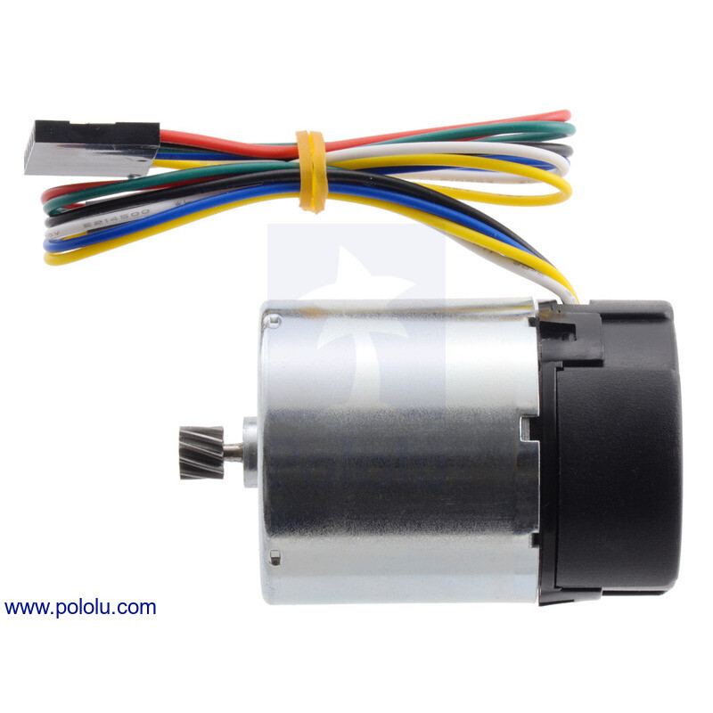 Pololu 24V Motor med 64 CPR encoder til 37D mm Metal Gearmotorer (Ingen gearkasse, Helikal pinion) 4690