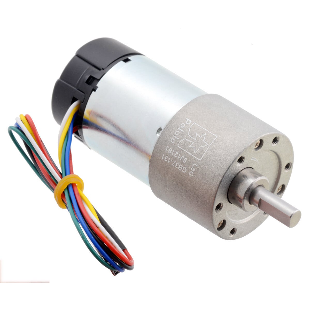 Pololu 131:1 Metallgearmotor 37x73 L mm 24V med 64 CPR encoder (Helikal gear) 4696