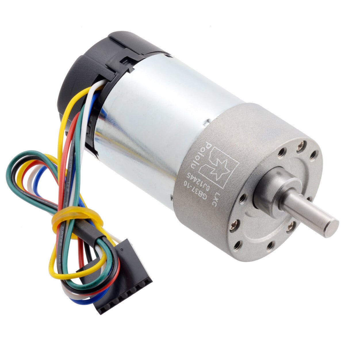 Pololu 10:1 Metal Gearmotor 37Dx65L mm 24V med 64 CPR Encoder (Helical Pinion) 4699