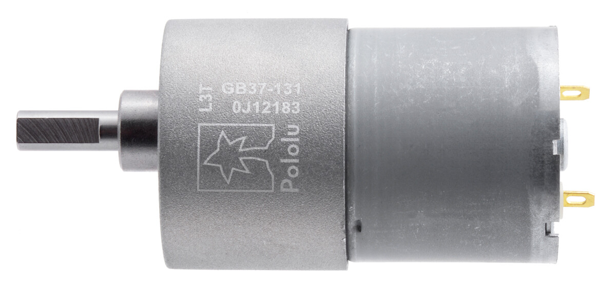 Pololu 100:1 Metal Gearmotor 37Dx57L mm (Helical Pinion) 4745