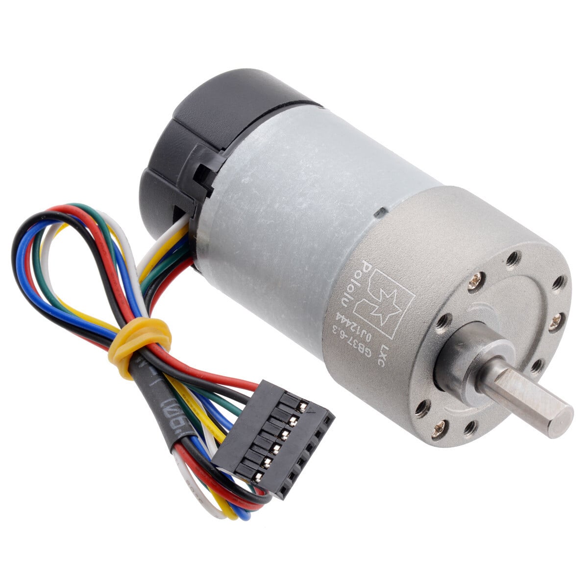 Pololu 100:1 Metal Gearmotor 37x73 L mm 12V med 64CPR Encoder (Helikal gear) 4755