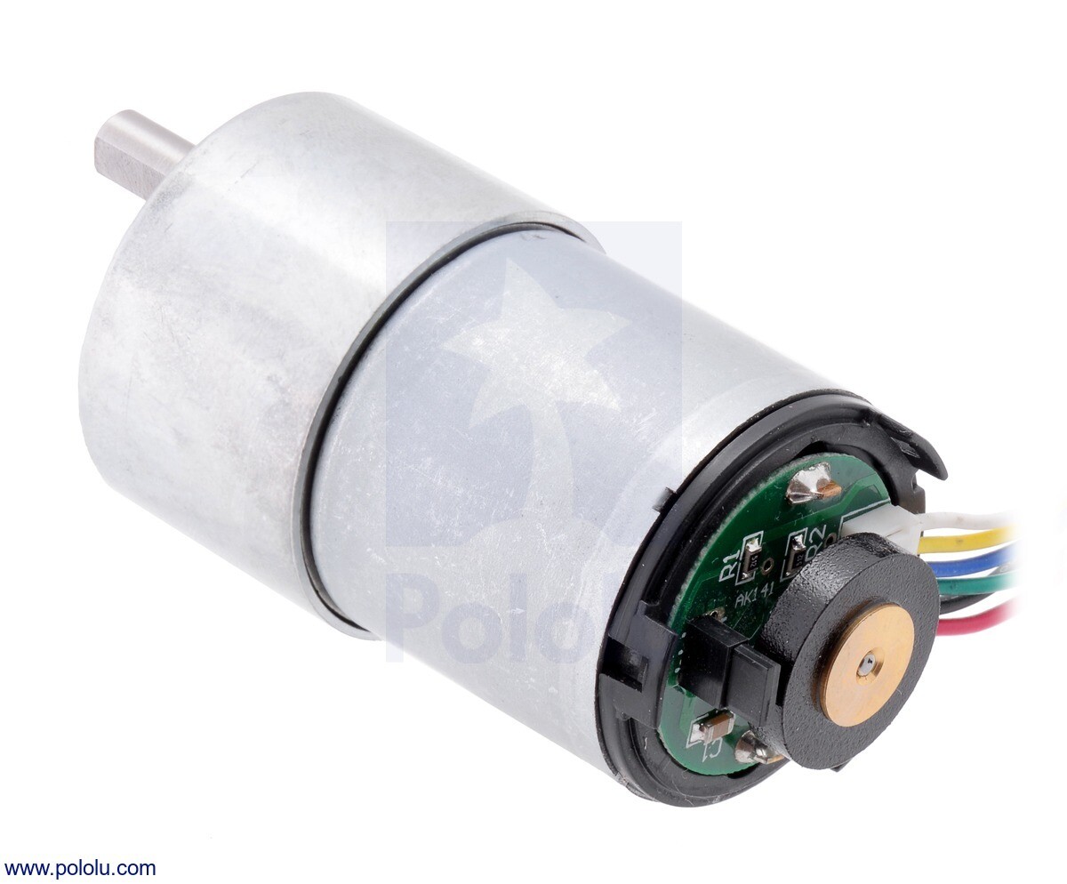 Pololu 131:1 Metal Gearmotor 37Dx73L mm 12V med 64CPR Encoder (Helikal gear) 4756