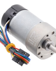 Pololu 10:1 Metal Gear Motor 37x65mm 12V med 64 CPR Encoder (Helikal gear) 4758