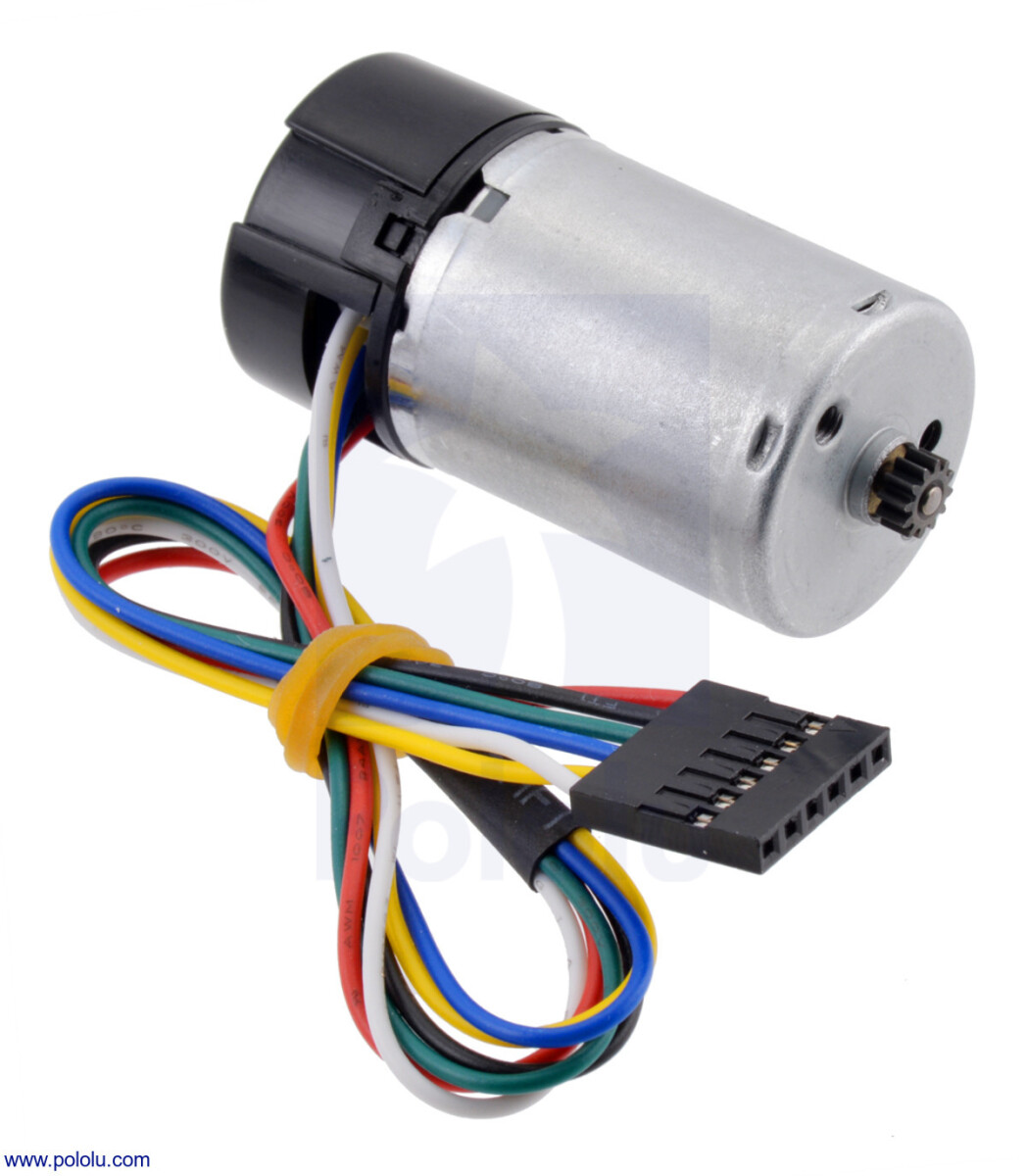 Pololu HP 6V Motor med 48 CPR encoder til 25D mm metalgearmotorer (ingen gearkasse) 4800