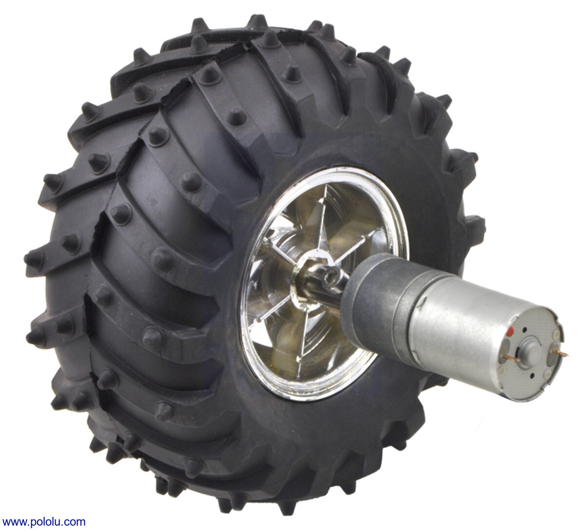 Pololu 9,7:1 Metal Gearmotor 25x63 L mm HP 6V med 48 CPR encoder 4802