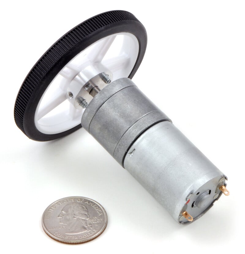 Pololu 47:1 Metal Gear Motor 25x67 L mm LP 6V med 48 CPR Encoder 4825