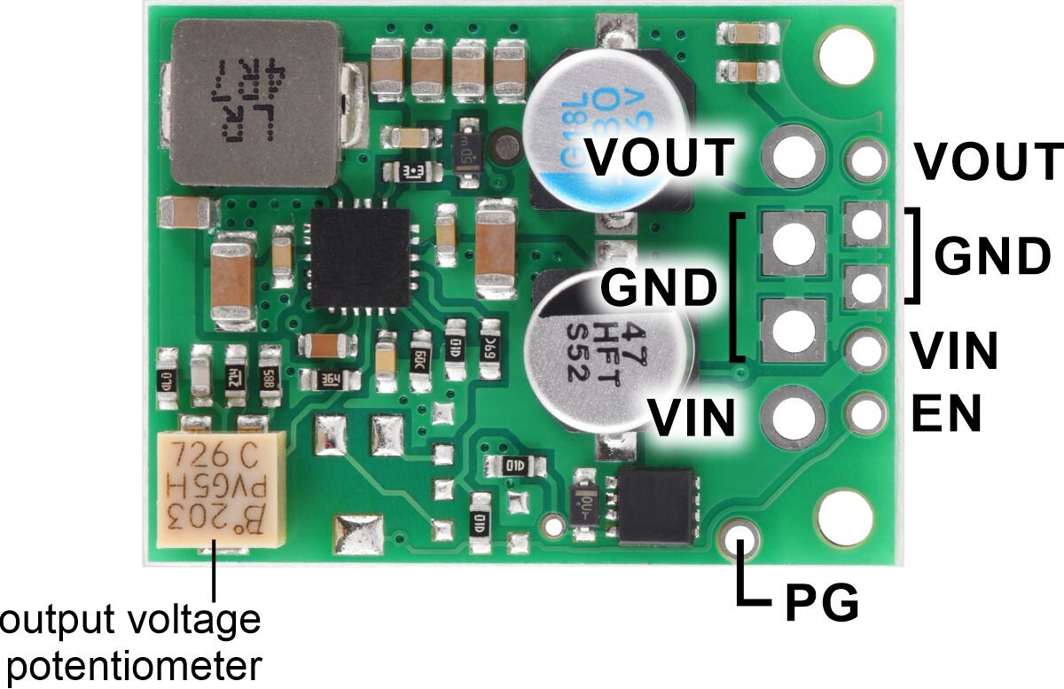 Pololu 4,2-15V 3,3A Finjusteret Step-Down Spændingsregulator D30V33MAS 4855