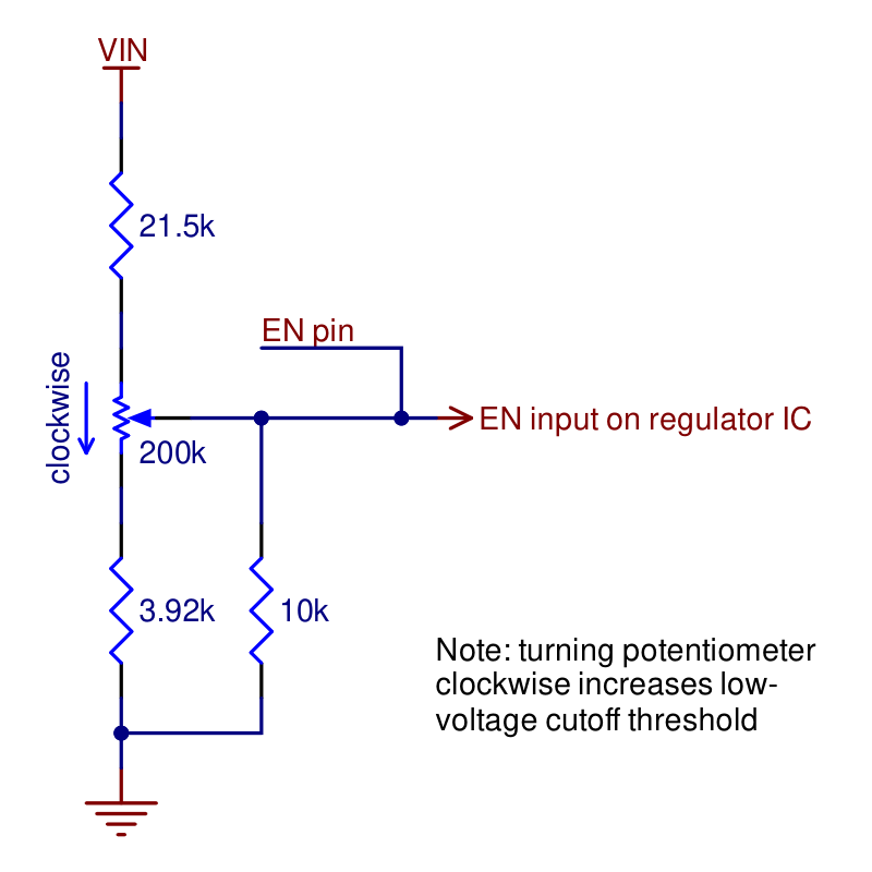 Pololu 4,2-15V 3A Finjusterbar Step-Down Spændingsregulator med justerbar lavspænding afbryder D30V30MASCMA 4874