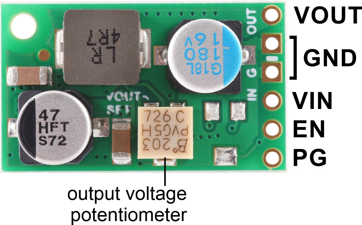 Pololu 4,2-15V 3A Finjusteret Step-Down Spændingsregulator D30V30MAS 4875