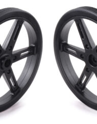 Pololu hjul til standard servo spline (25T, 5.8mm) - 70×8mm, sort, 2-pak 4925