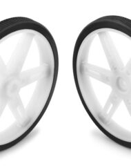 Pololu hjul til standard servo spline (25T, 5.8mm) - 70×8mm, hvidt, 2-pak 4929